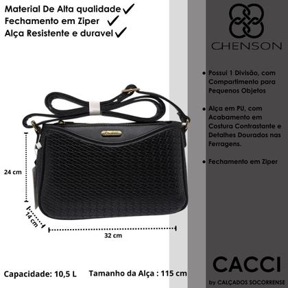 Imagem de Bolsa Feminina Mini Tresse Moderna Transversal Chenson