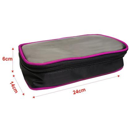 Imagem de Bolsa Feminina Mochila Termica Grande Porta Maquiagem Manicure Esmaltes Maquiadores Profissionais