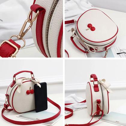 Cherry mini crossbody bag detail views