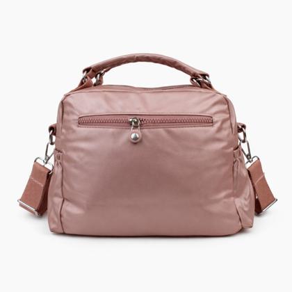 Imagem de Bolsa Feminina Moderna Transversal Nylon Impermeável Bolsos Zíper Alça Ajustável Tiracolo Casual