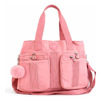 Imagem de Bolsa Feminina Nylon Grande Alça Transversal Ajustável Moderna Espaçosa Pratica Confortavel Duravel
