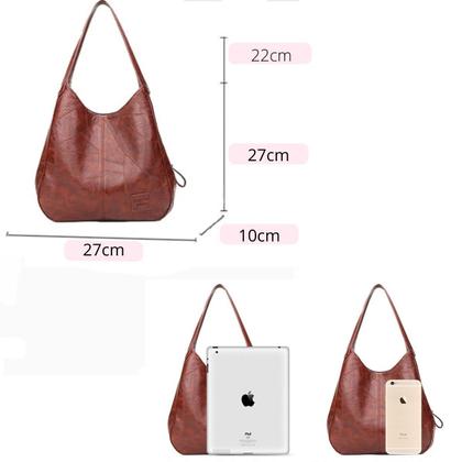 Imagem de Bolsa Feminina Ombro Couro Viagem Trabalho Passeio Linda