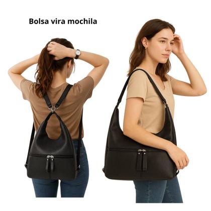 Imagem de Bolsa Feminina Ombro Mochila Social Elegante Bag Moda Luxo