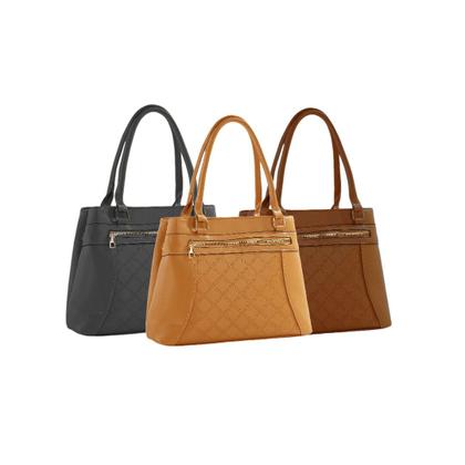 Imagem de Bolsa Feminina Ombro Texturizada Geométrica