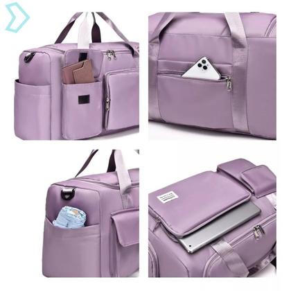 Imagem de Bolsa Feminina Para Academia Esportiva Mala Viagem Mochila Transversal Fitness Treino Dia a Dia