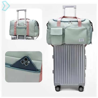 Imagem de Bolsa Feminina Para Academia Esportiva Mala Viagem Mochila Transversal Fitness Treino Dia a Dia