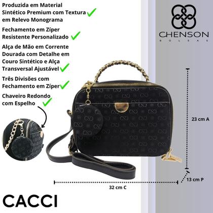 Imagem de Bolsa Feminina Pequena Alça Transversal Elegante Chenson