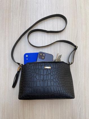 Imagem de Bolsa Feminina Pequena de Lado Alça Transversal Tiracolo Ombro Regulável Envio imediato