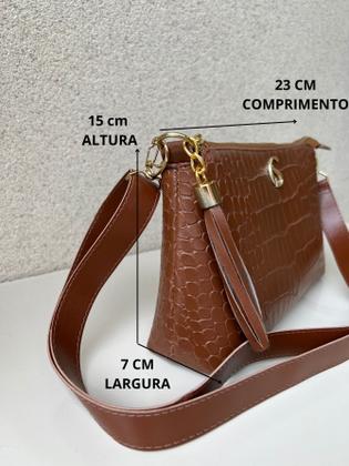 Imagem de Bolsa Feminina Pequena De Lado Transversal Ombro Tiracolo Mão Alça Reforçada Envio Imediato