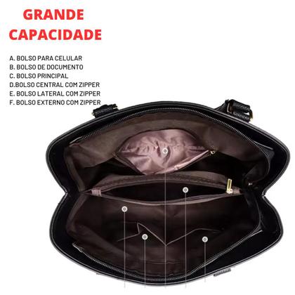 Imagem de Bolsa Feminina Pequena Transversal E Alça De Mão Tote Barata Simples Fosca Com Alça Presente Divisórias Espaçosa Porta Celular