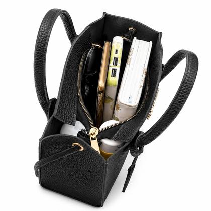 Imagem de Bolsa Feminina Pequena Transversal Ombro E Mão Estruturada Cor:Rosa
