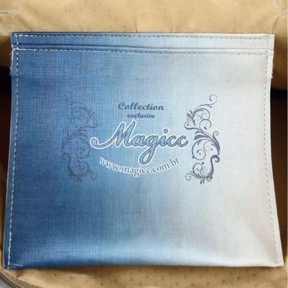 Imagem de Bolsa Feminina Praia Com Relevo 3D Necessaire Azul Magicc BN-239