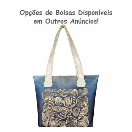 Imagem de Bolsa Feminina Praia Com Relevo 3D Necessaire Azul Magicc BN-239