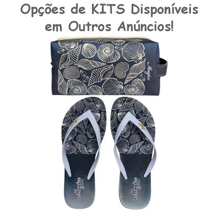 Imagem de Bolsa Feminina Praia Com Relevo 3D Necessaire Azul Magicc BN-239