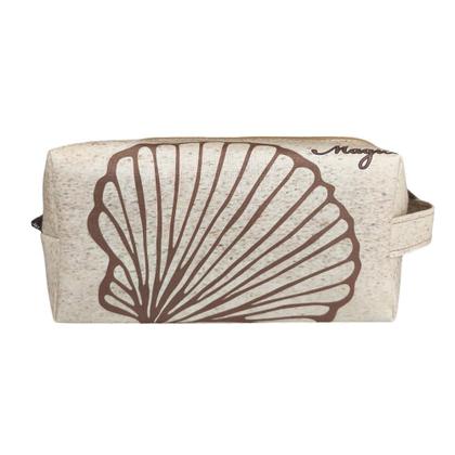 Imagem de Bolsa Feminina Praia Com Relevo 3D Necessaire Concha Palha Magicc BN-245