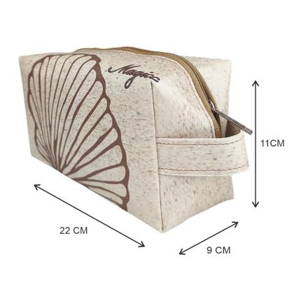 Imagem de Bolsa Feminina Praia Com Relevo 3D Necessaire Concha Palha Magicc BN-245