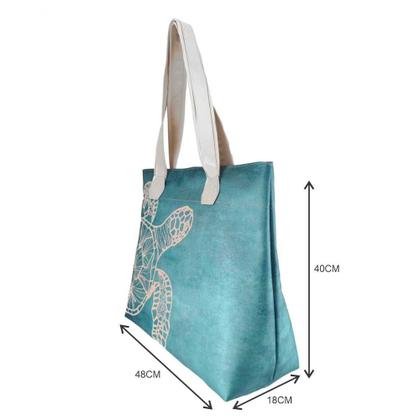 Imagem de Bolsa Feminina Praia Com Relevo 3D Necessaire Tartaruga Magicc BN-243