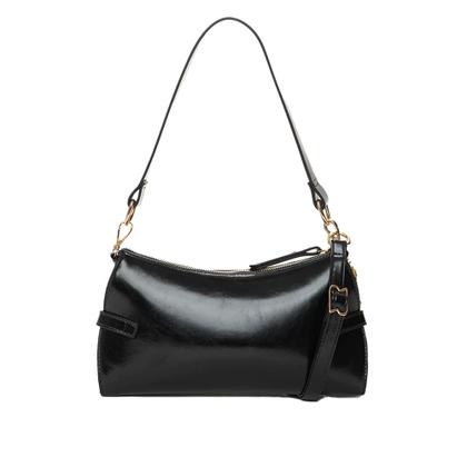 Imagem de Bolsa Feminina Rafitthy Baguete Fivelas Média Preta