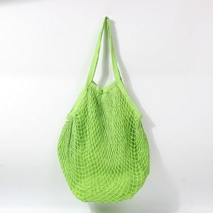 Imagem de Bolsa Feminina Sacola De Praia  Passeio Rede Vazada Crochê