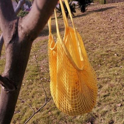 Imagem de Bolsa Feminina Sacola De Praia  Passeio Rede Vazada Crochê