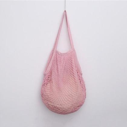 Imagem de Bolsa Feminina Sacola De Praia  Passeio Rede Vazada Crochê