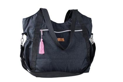 Imagem de Bolsa Feminina Tactel, Academia, Escola, Trabalho Preto - The Gift Bolsas