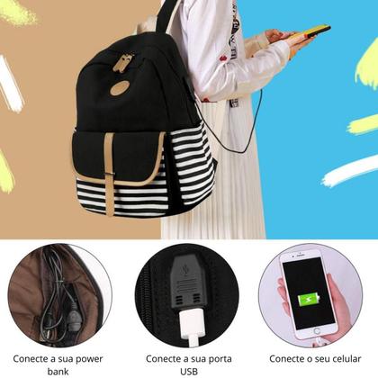 Imagem de Bolsa Feminina Tiracolo Quadrada Preto Tote Transversal De lado Presente Estampada Alça Longa Bag Porta Acessórios Shoulder Bag Bolsa de Mão