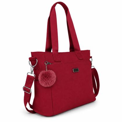 Imagem de Bolsa Feminina Tote Grande Nylon Impermeável Casual Com Alça Transversal Ajustável Dia A Dia