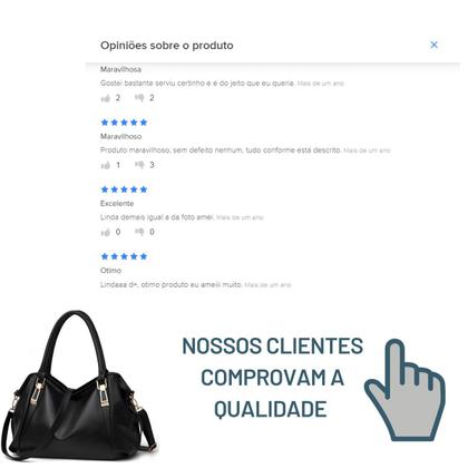 Imagem de Bolsa Feminina Tote Multiuso Preto Sacola Classica Fashion Leve Grande Faculdade Ampla Transversal Presente Bag Compras