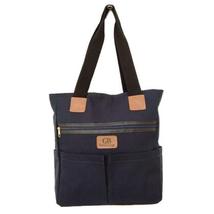 Imagem de Bolsa Feminina tote sacola Pano Tecido Oxford Alça Ombro lateral e mão Grande espaçosa reforçada moda casua trabalho faculdade di dia passeio etc