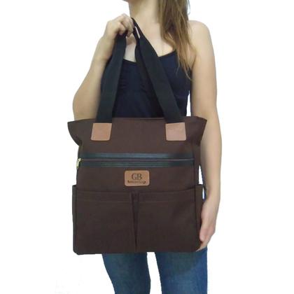 Imagem de Bolsa Feminina tote sacola Pano Tecido Oxford Alça Ombro lateral e mão Grande espaçosa reforçada moda casua trabalho faculdade di dia passeio etc