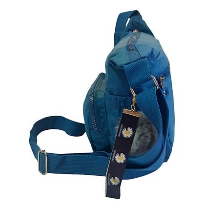 Imagem de Bolsa Feminina Transversal C/ Chaveiro Pompom - Chalex