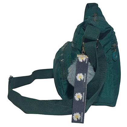 Imagem de Bolsa Feminina Transversal C/ Chaveiro Pompom - Chalex