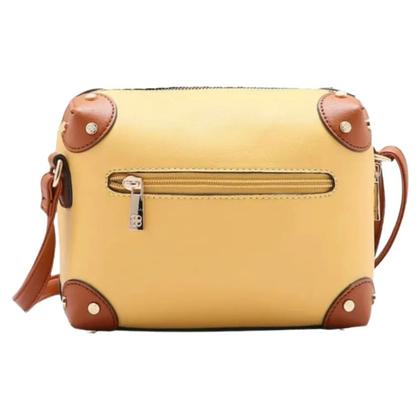 Imagem de Bolsa Feminina Transversal Chenson CG84671 Textura Delicada Cor:Amarelo