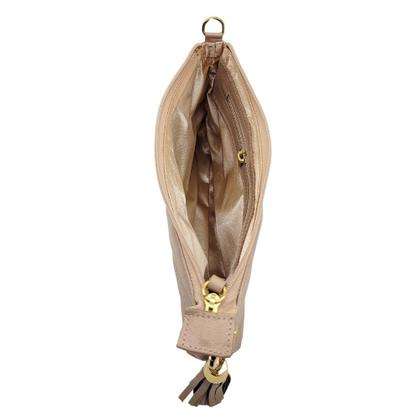 Imagem de Bolsa Feminina Transversal de Couro Bolso Interno Matelassê Cores Andreia Ribeiro