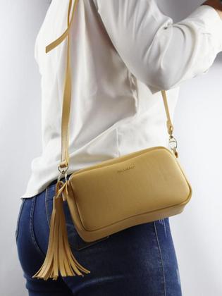 Imagem de Bolsa Feminina transversal design liso com alça de ombro