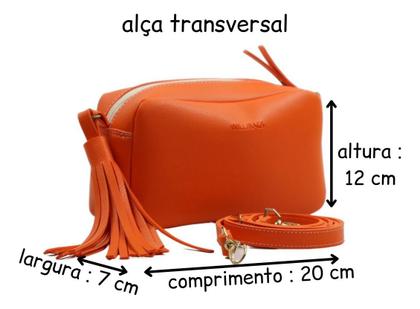 Imagem de Bolsa Feminina transversal design liso com alça de ombro