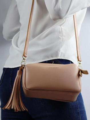 Imagem de Bolsa Feminina transversal design liso com alça de ombro