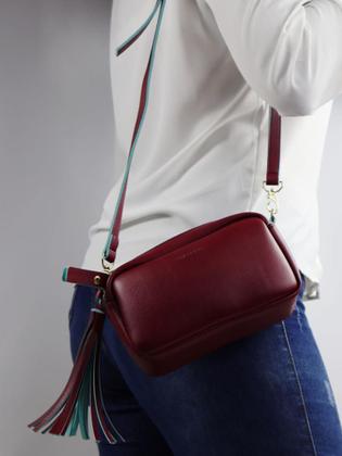 Imagem de Bolsa Feminina transversal design liso com alça de ombro