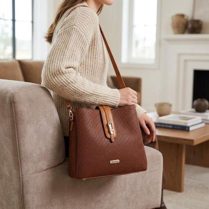 Imagem de Bolsa Feminina Transversal Elegante Atemporal Leve Chenson