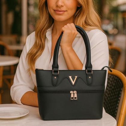 Imagem de Bolsa Feminina Transversal Grande De Couro Pu Trabalho Linda