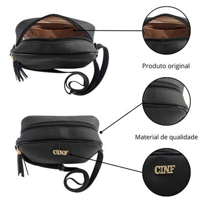 Imagem de Bolsa Feminina Transversal Kit 2 peças Alça Ajustável
