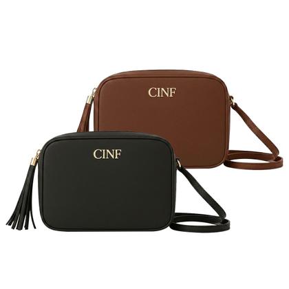 Imagem de Bolsa Feminina Transversal Kit 2 peças Alça Ajustável