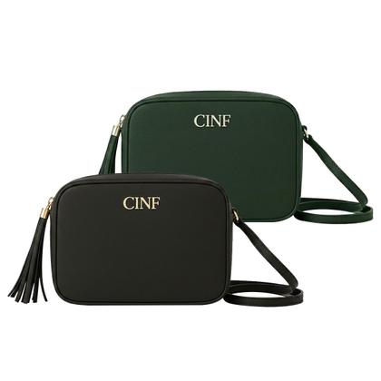 Imagem de Bolsa Feminina Transversal Kit 2 peças Alça Ajustável