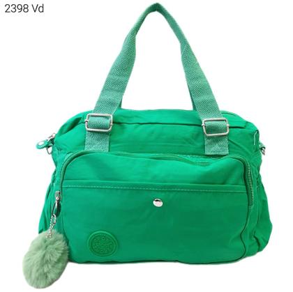 Imagem de Bolsa Feminina Transversal / Mão Nylon Tactel com Pompom 2398