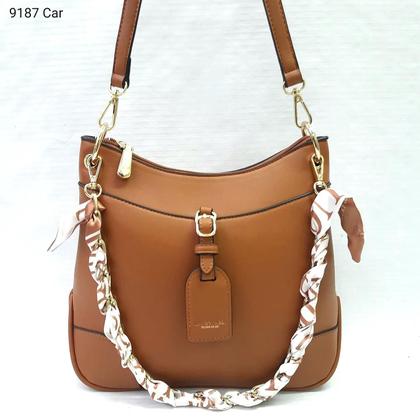 Bolsa Feminina Transversal / Ombro Alça de Corrente e Lenço 9187