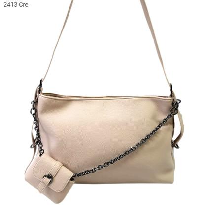 Imagem de Bolsa Feminina Transversal / Ombro com Corrente e Mini Necessaire 2413