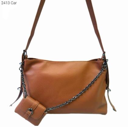 Imagem de Bolsa Feminina Transversal / Ombro com Corrente e Mini Necessaire 2413