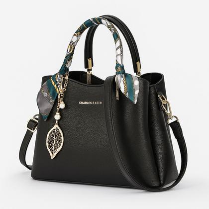 Imagem de Bolsa Feminina Transversal Ombro De Mão Luxo Elegante Estruturada para Trabalho Faculdade Escritório Viagem Passeio Social Dia a Dia