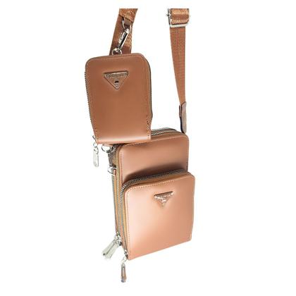 Imagem de Bolsa feminina transversal porta celular com carteira luxo ziper metal prata 